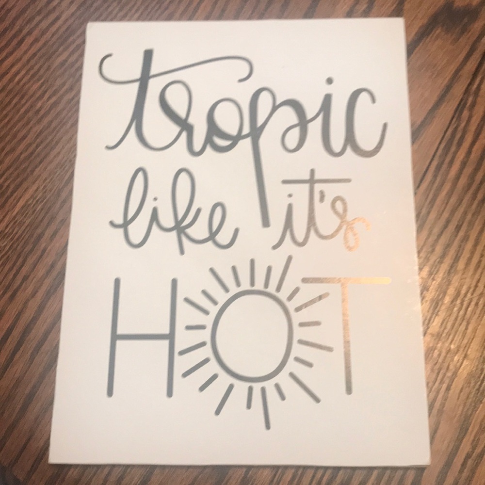 The Spring Shop Tropic like it’s hot Wall Plaque
